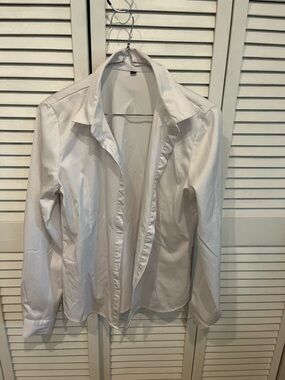 SHEIN White Button Down Shirt